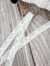 Off White Lace Like Elastic Trim 5/8 inch width x 5 yards  ELT00311